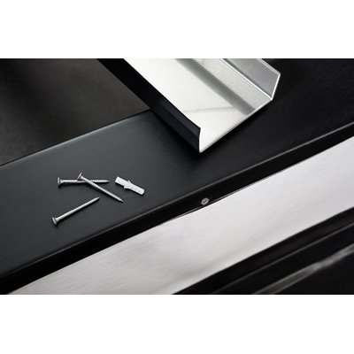 WOLFIN VBB composite sheet black 1.00x2.00m stainless steel sheet