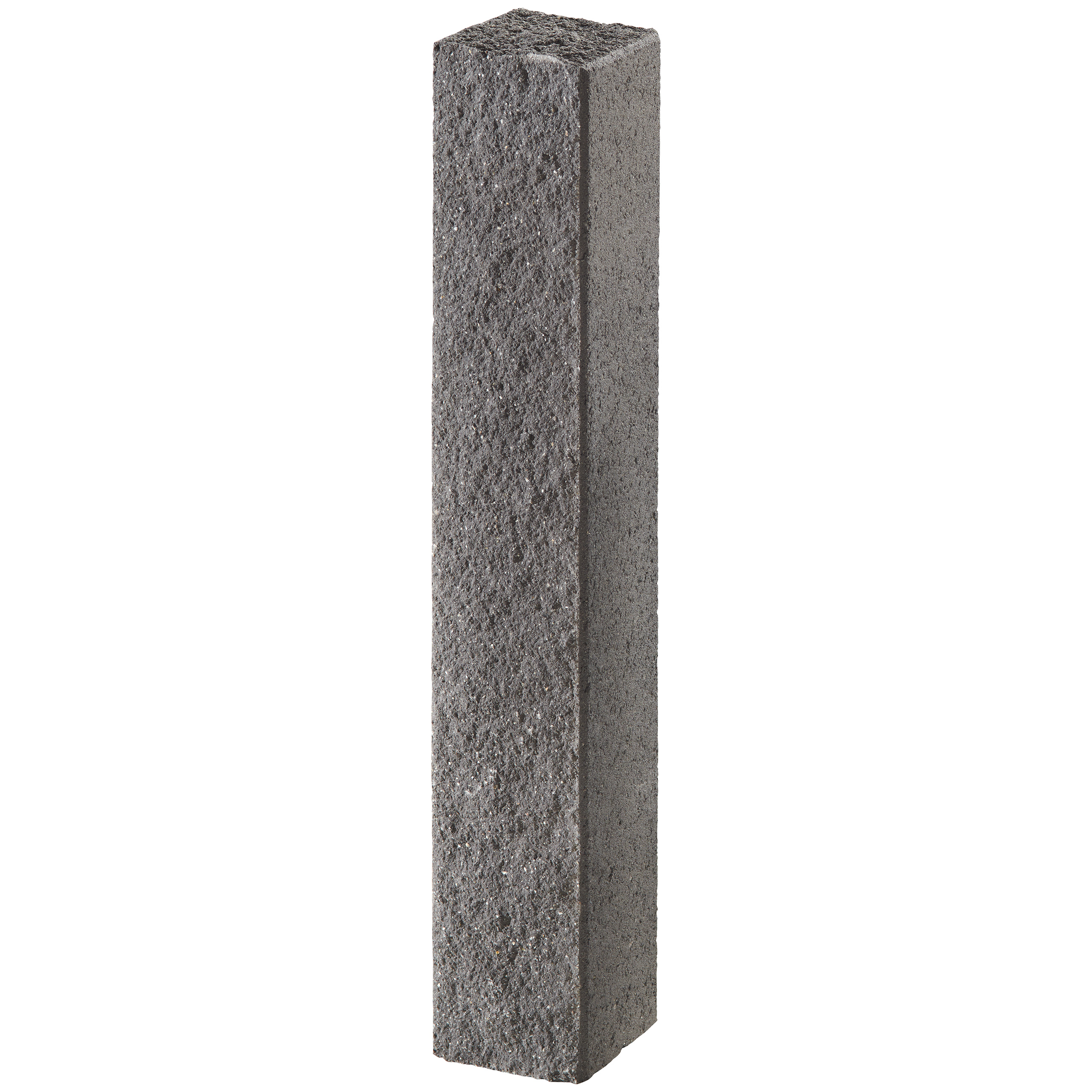 Palisada końcowa Via Leano 15x14x90cm antracyt. wypalana. śrutowany