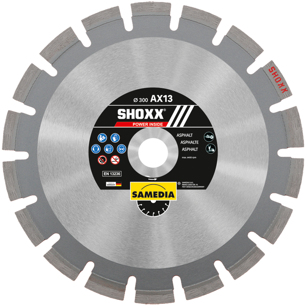 Samedia slide cutting disc SHOXX AX13 Ø450x25.4mmx13mm