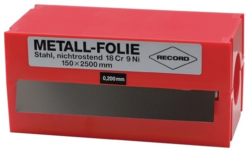 Metallfolie D.0.200mm VA 1.4301 B.150mm L.2500mm