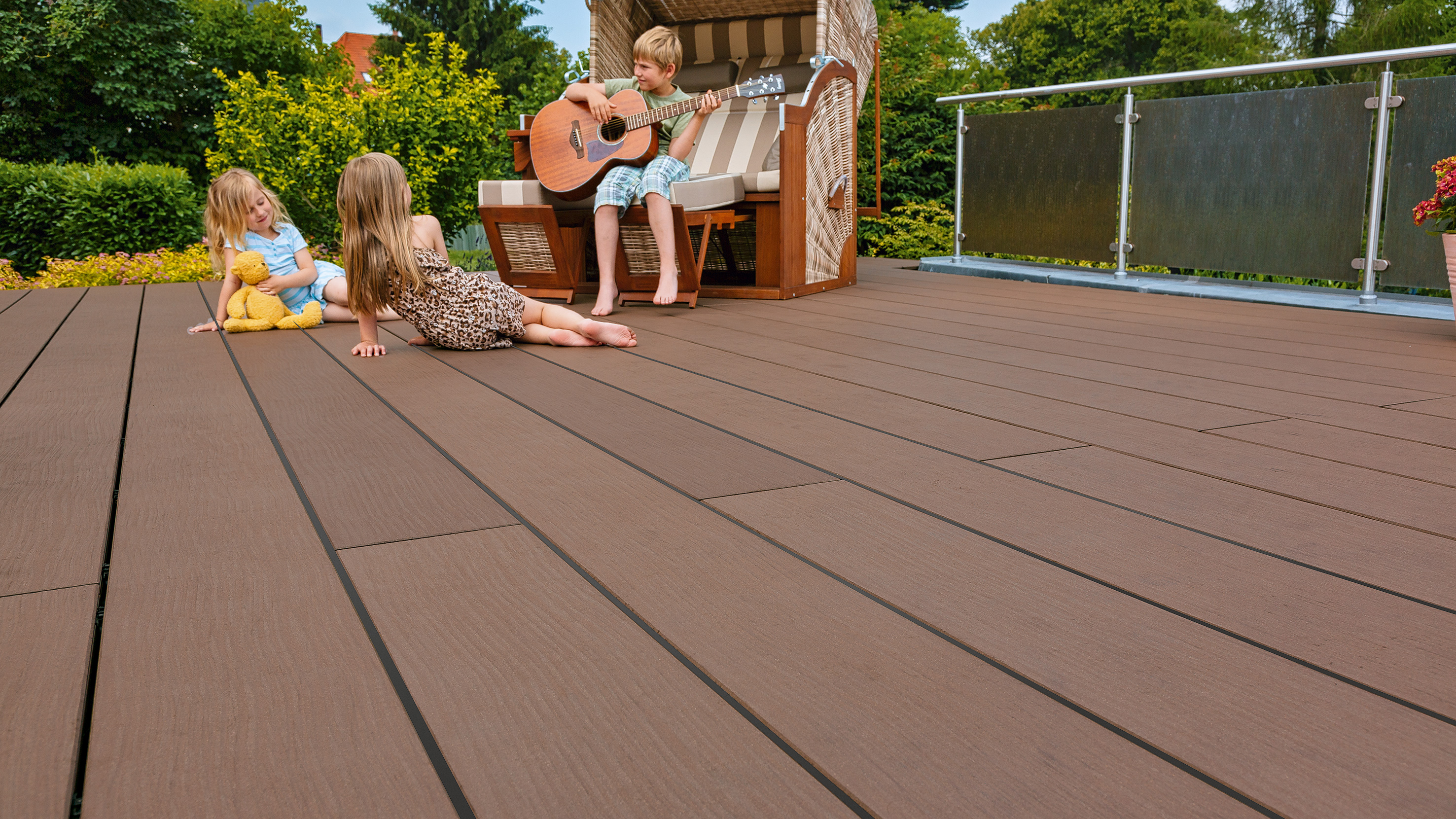 Barefoot plank PREMIUM PLUS (Jumbo) lava brown 3600x242x21mm