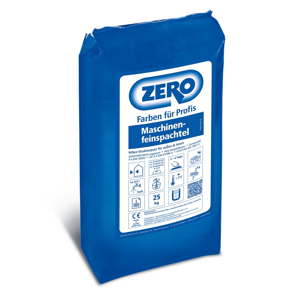 Zero Maschinen Feinspachtel naturweiß 25kg PE-Sack