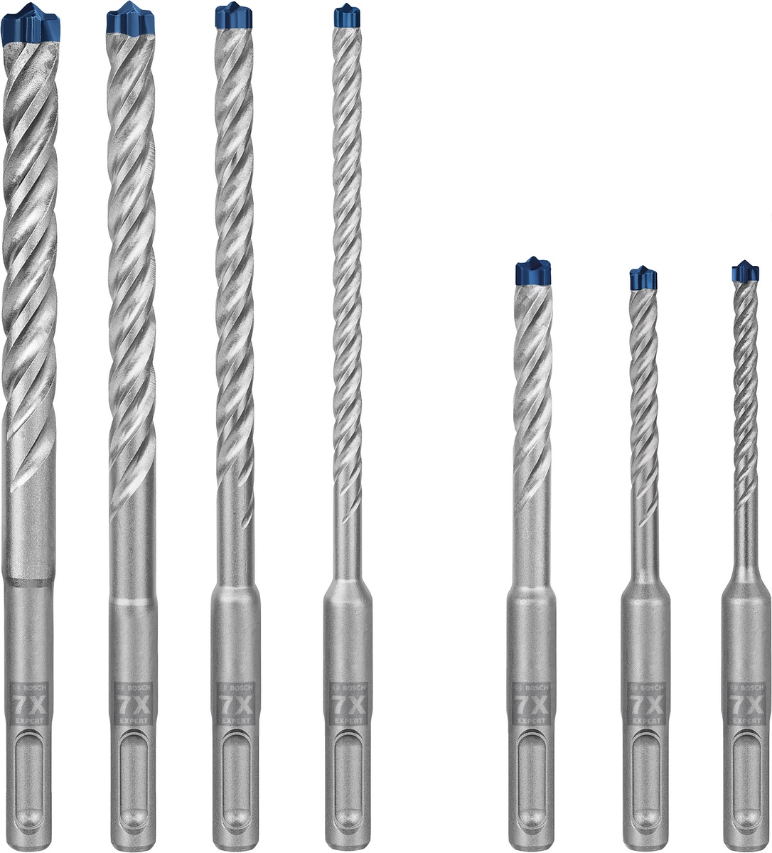 BOSCH EXPERT hammer drill bit SDS plus-7X 7-piece set