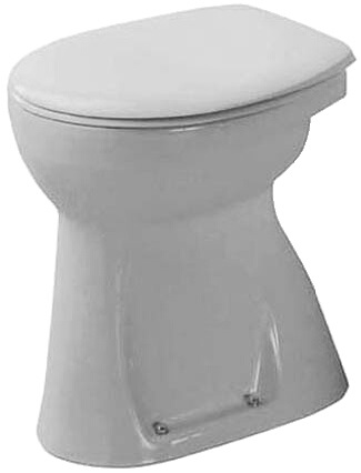 Specjalna toaleta z płaskim spłukiwaniem DURAPLUS SUDAN 360x465mm odpływ poziomy biały