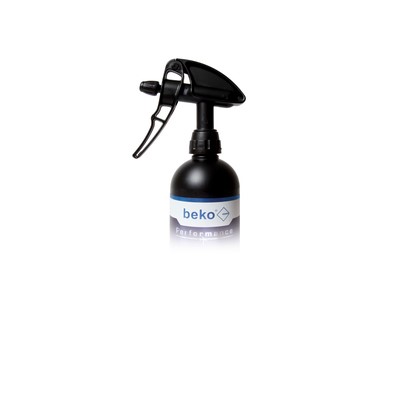 Beko Rundflas. Performance 750ml schwarz HD-PE m.Schraubverschl.Push Turn silber
