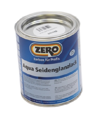 Zero Aqua silk gloss paint white 750ml - 824309010