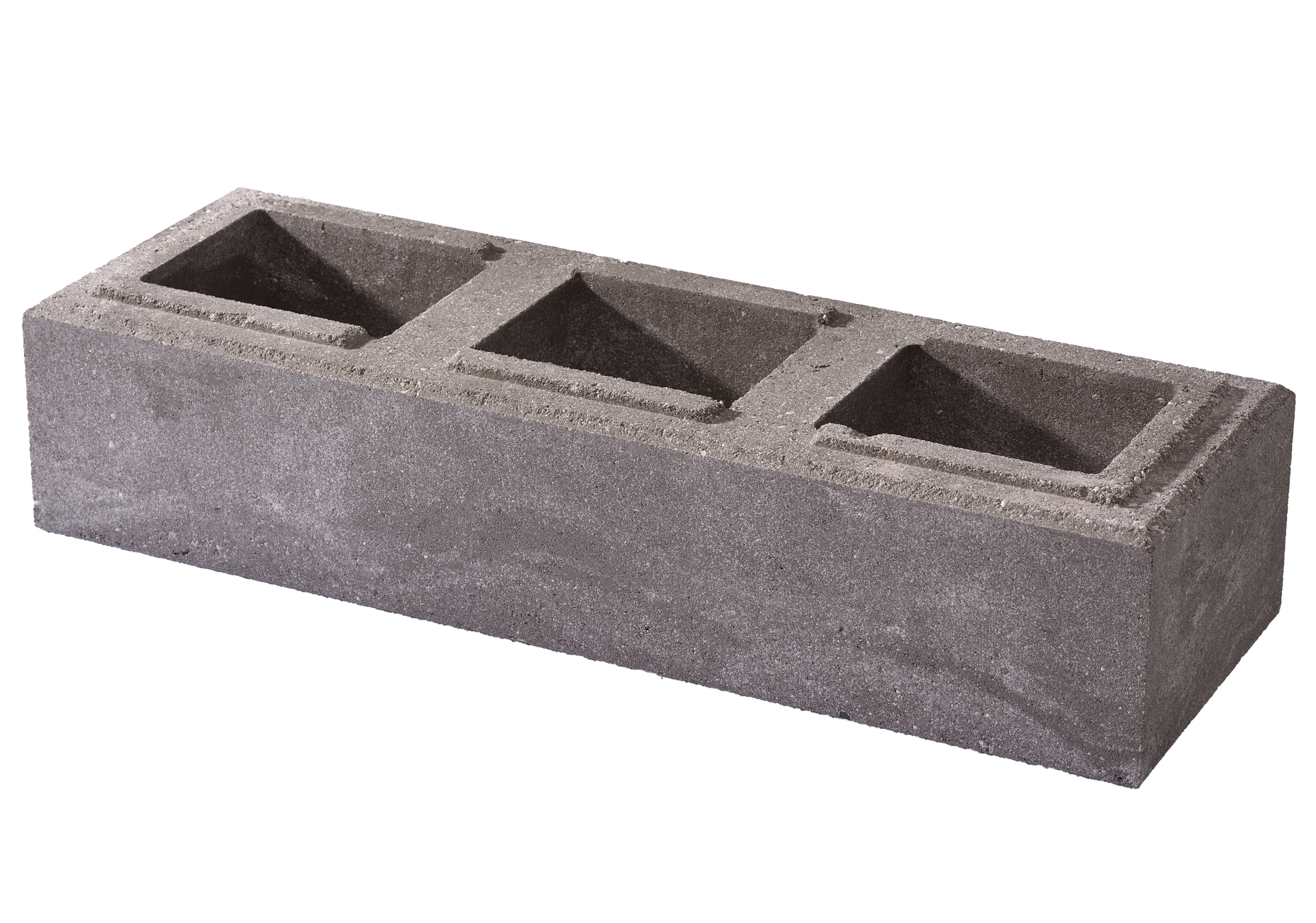 Weserwaben Trend-Line Long Mauerstein 57x19x12.5cm grau-weiß meliert