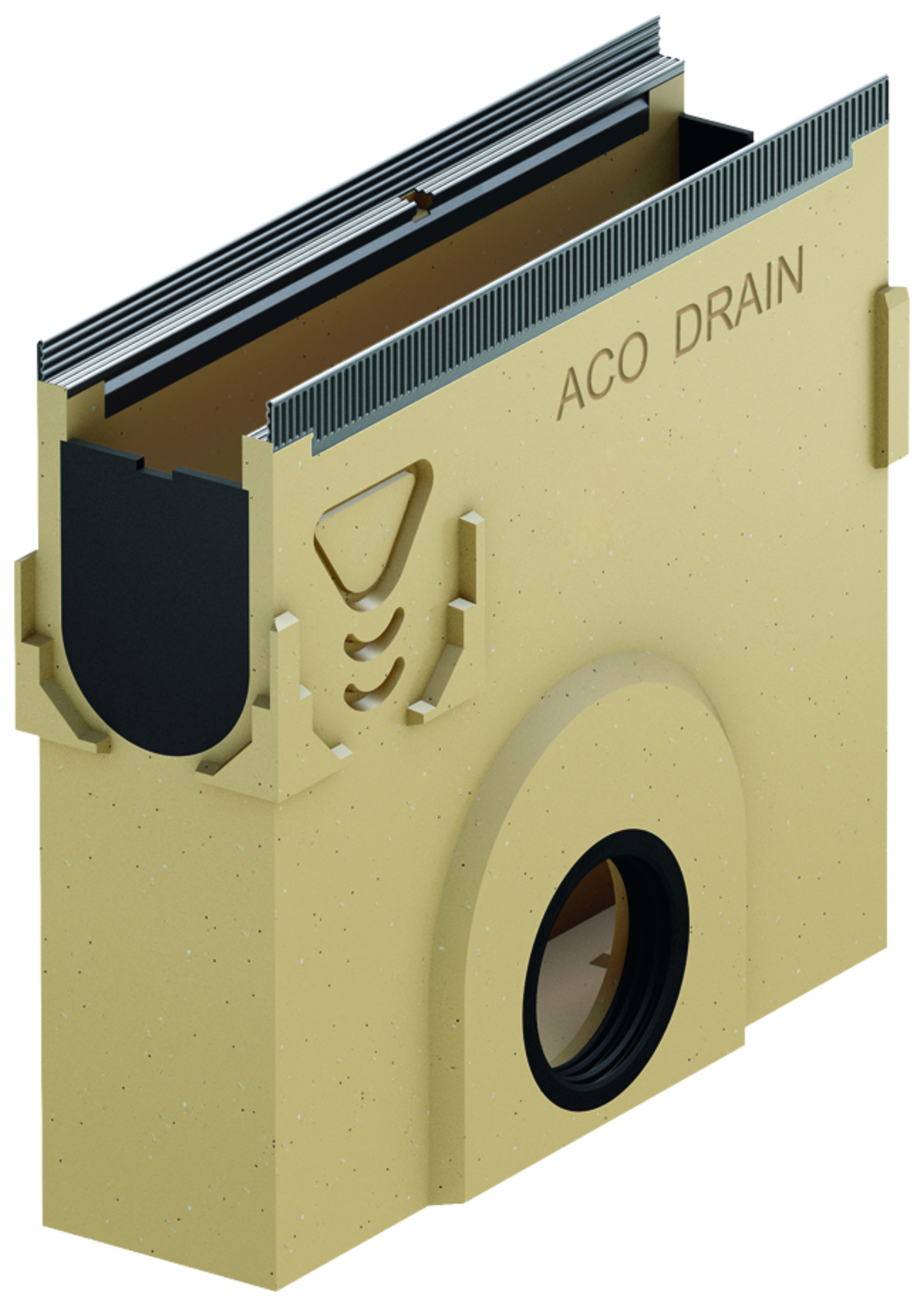 ACO Multiline light V100S inlet box KF 0.5 m galvanised steel drain DN110