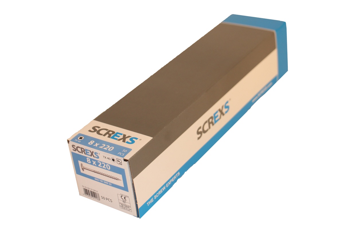 SWG Wood construction screw Vz Tx 40 8.0x220 w. disc head disc head - 50 pcs.