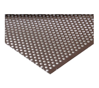 Aluminium Lochblech 0.8x1000x2000mm Sepiabraun RAL 8014 Rv 5/8