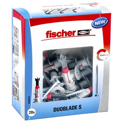 Fischer plasterboard dowel DUOBLADE S LD 20 pieces