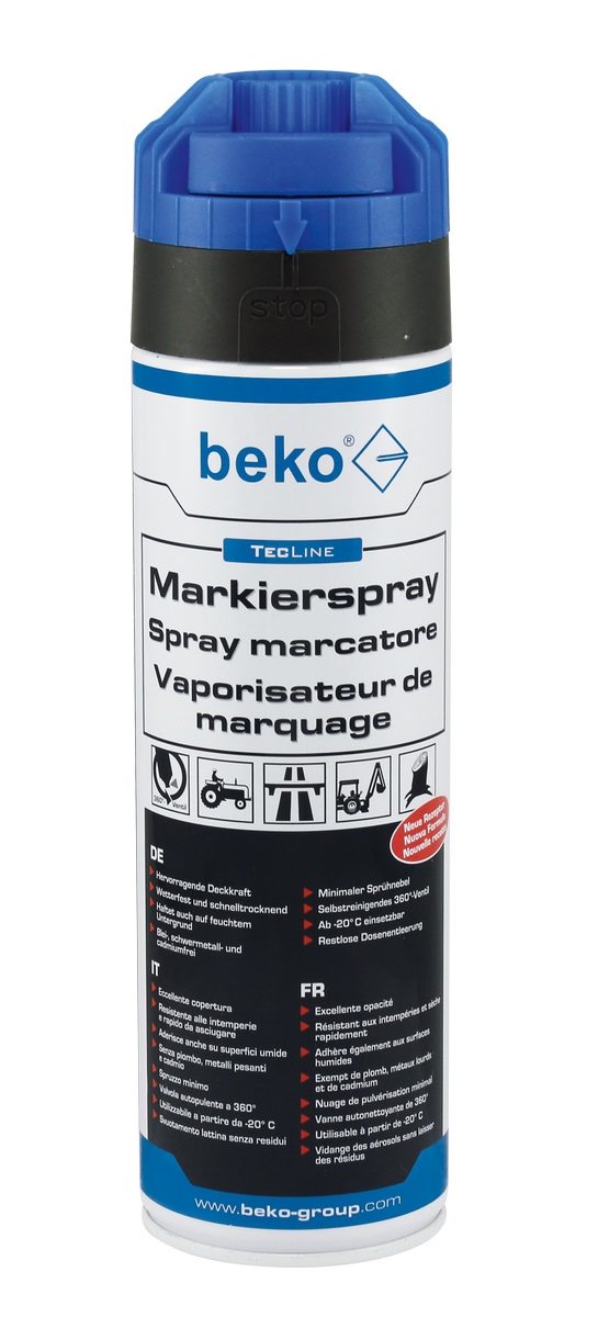 Beko TecLine marking spray 500ml light blue