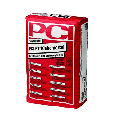 PCI FT-Klebemörtel 25kg Sack Farbe grau