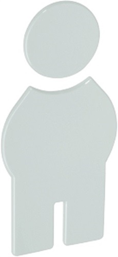 Symbol Mann 801.91.010 PA Farb-Nr.99 B.71.5mm H.150mm S.3mm HEWI