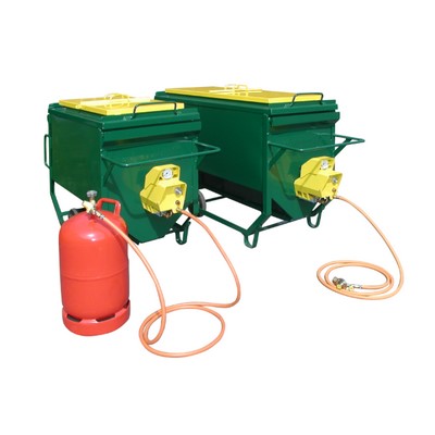 Green safety bitumen cooker Primat 150 propane incl. piezo ignition