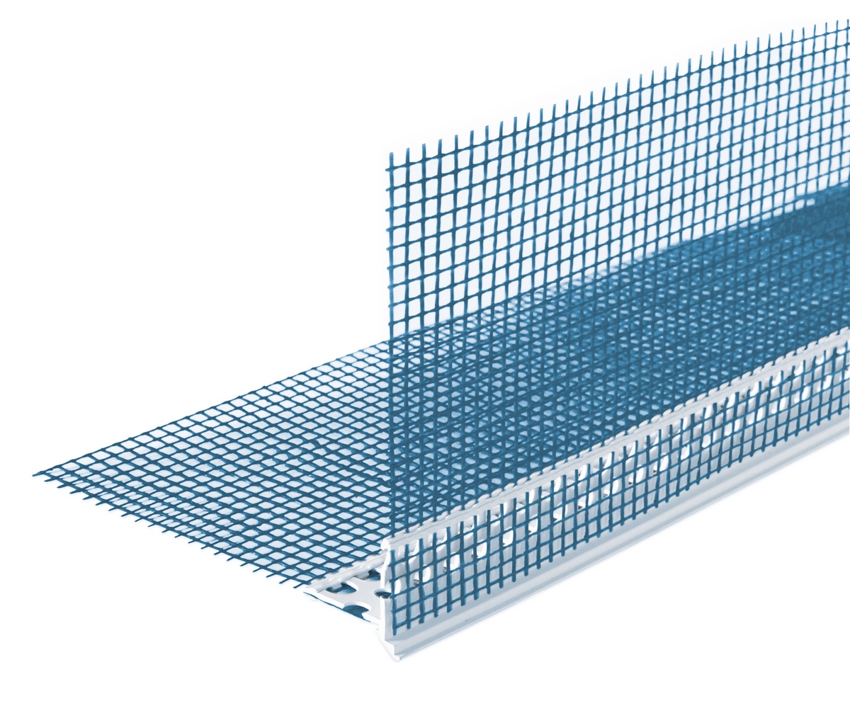 Knauf fabric corner angle drip edge 7mm 2.5 for horizontal plaster connections