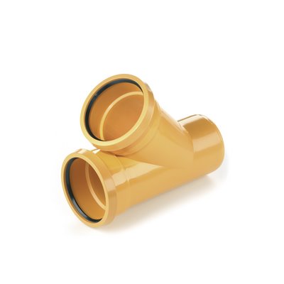 Rehau-AWADUKT PP SN10 kształtka niebieska pojedyncze odgałęzienie DN 200/200/45°
