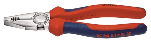 Combination pliers l.180mm KNIPEX chrome-plated multi-component sheath
