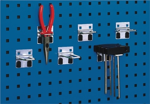 U bracket W40xD50mm galvanised for perforated plates 5pcs/pack BOTT