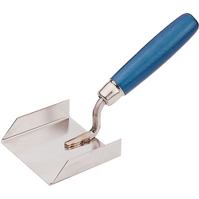 Triuso stucco levelling trowel stainless steel both sides 80x90x20mm