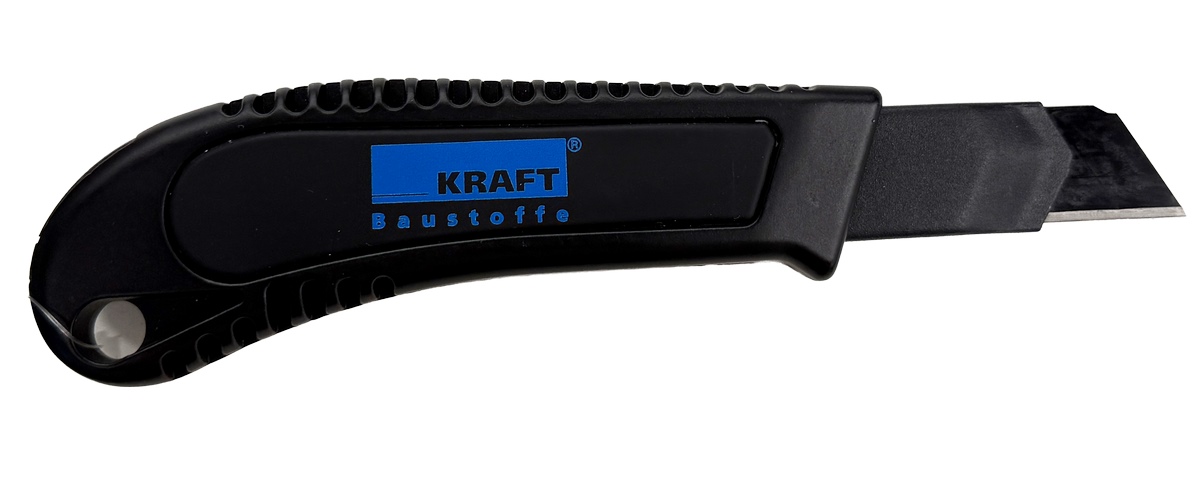 Triuso Cuttermesser "Kraft" schwarz 18mm Zinkdruckguß
