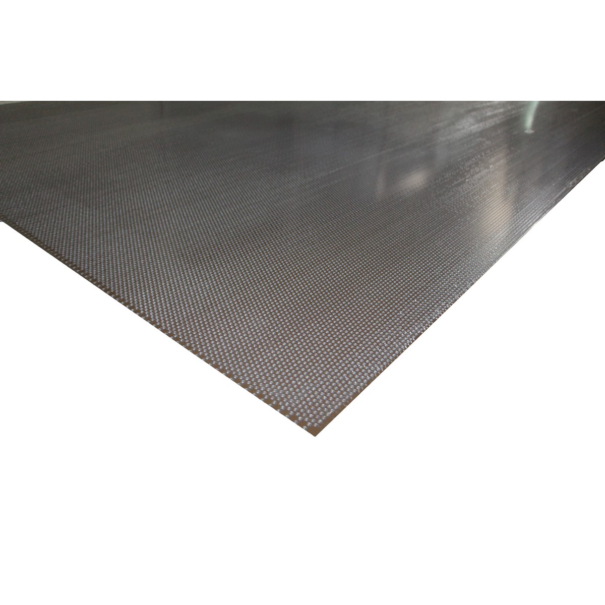 Perforated aluminium sheet white/sepia brown 2500x1400x0.8mm