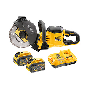 SBD DeWalt akumulatorowa szlifierka do cięcia Ø230 mm 54V/162 Wh z akumulatorem i ładowarką