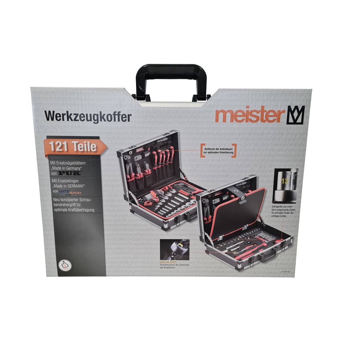 Meister Werkzeugkoffer 121-teilig WU8971460