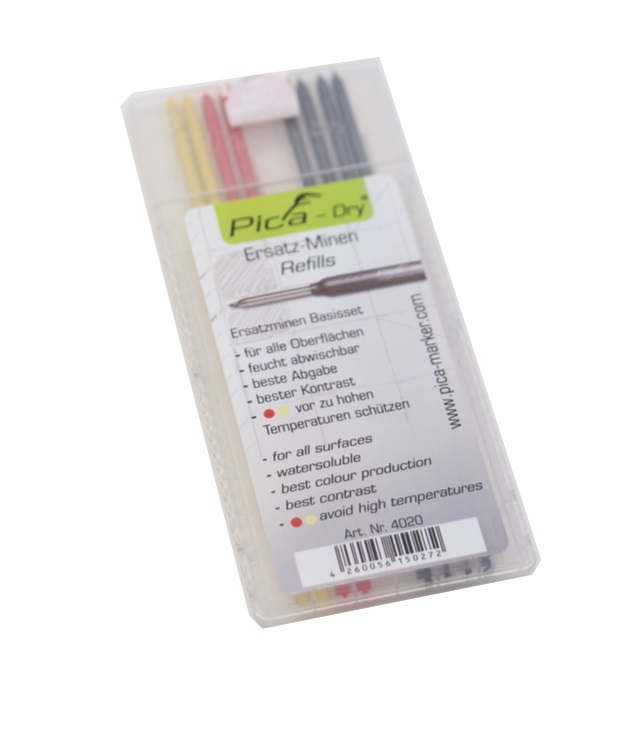 Pica-Dry refills 4xgrey 2xred 2xyellow