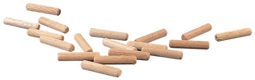 Grooved dowel L.50mm D.10mm Beech Cont. per box approx. 385 pcs.