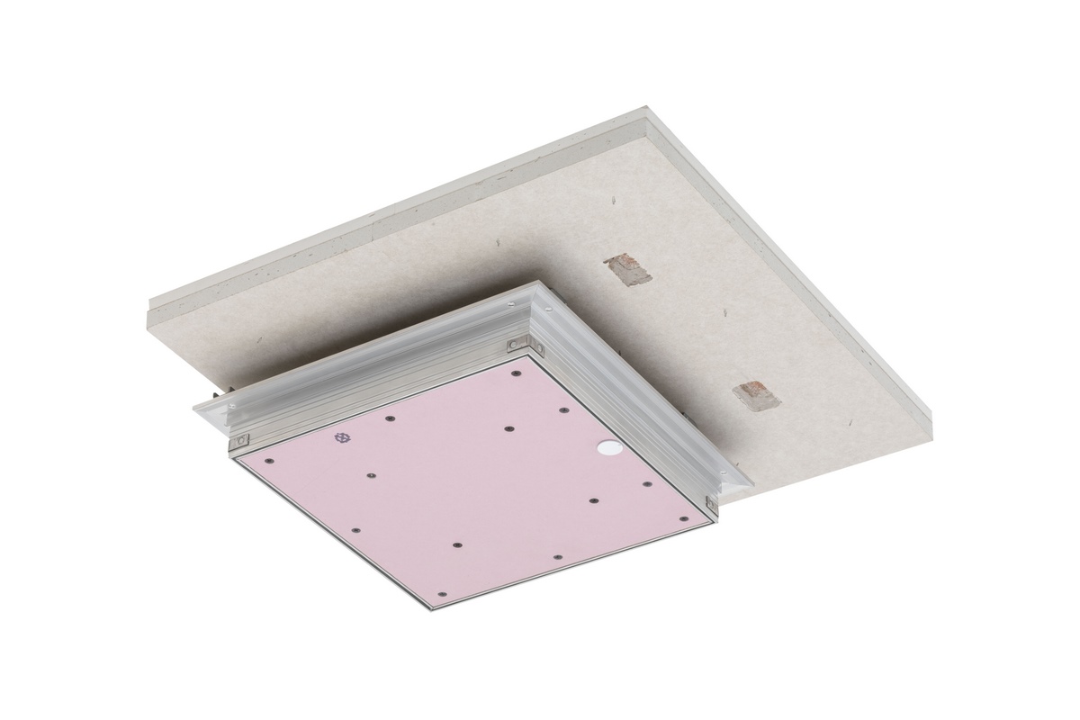 Panel dostępowy RUGS Alumatic Safe 90 2x20mm GKF 400x400 F90 Sufit o kwadratowych krawędziach