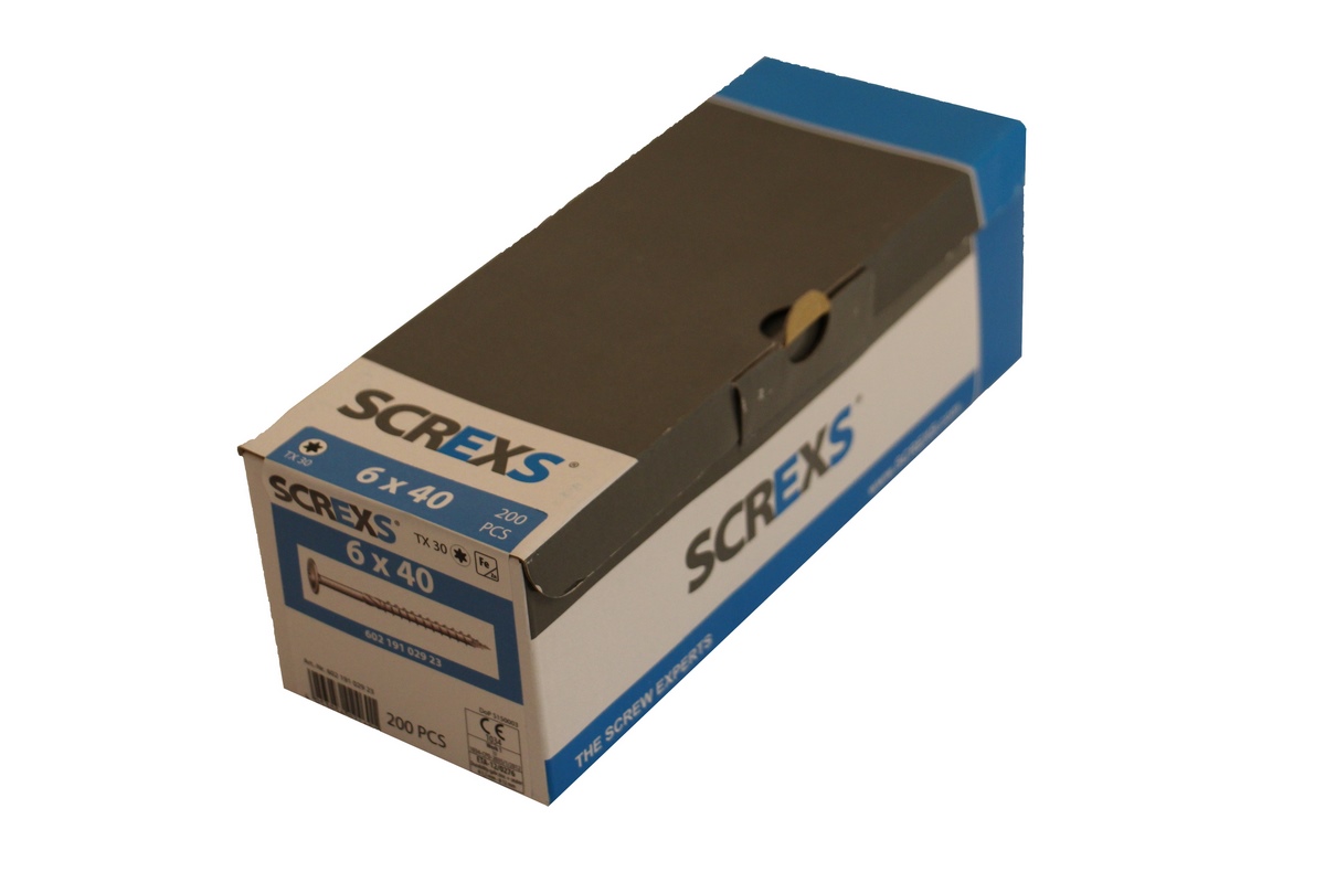 SWG Wkręty do drewna z łbem talerzykowym vz 6x40mm TX30 (200 sztuk) SXP