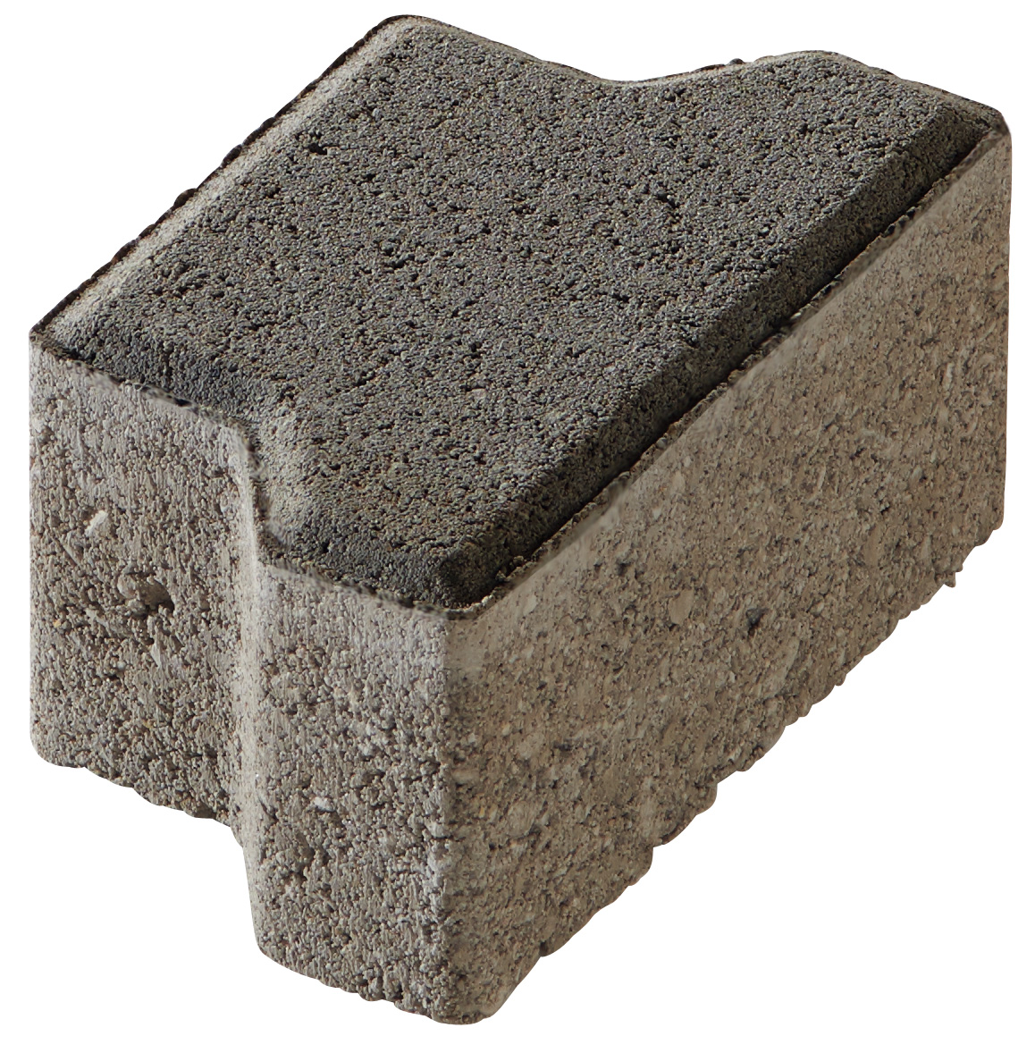 Krawężnik brukowy podwójny T 8cm antracyt. gładki beton