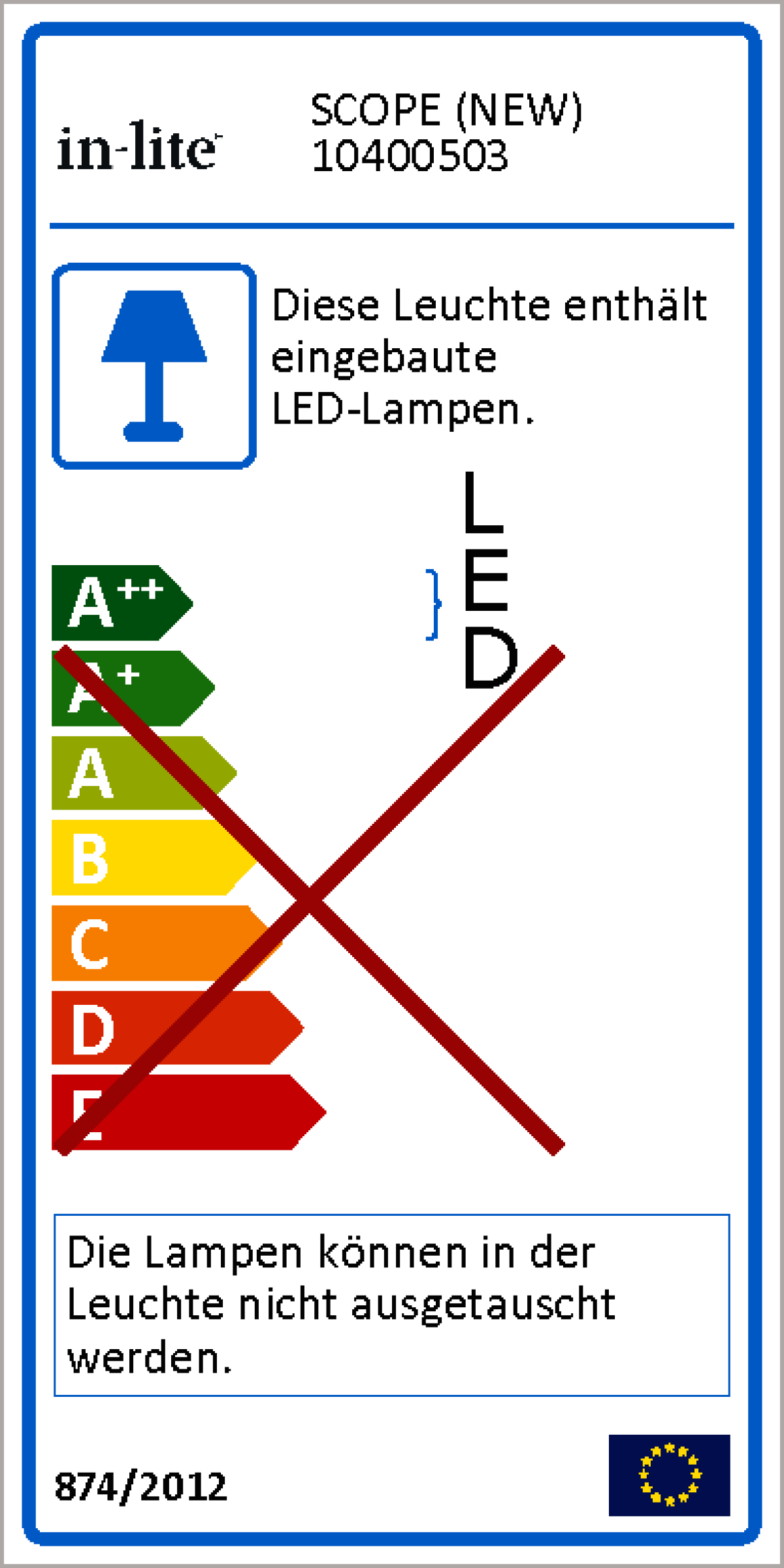 in-lite Spot LED Scope (update) 12V 3W schwarz rund warmweiß
