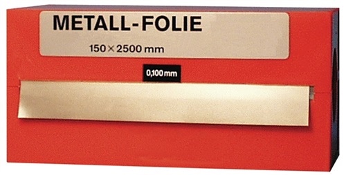Metallfolie D.0.100mm MS MS63 L.2500mm B.150mm