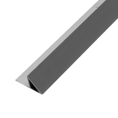 Nevoga Kunststoff Dreikantleiste 15mm m. Nagelfahne hohl