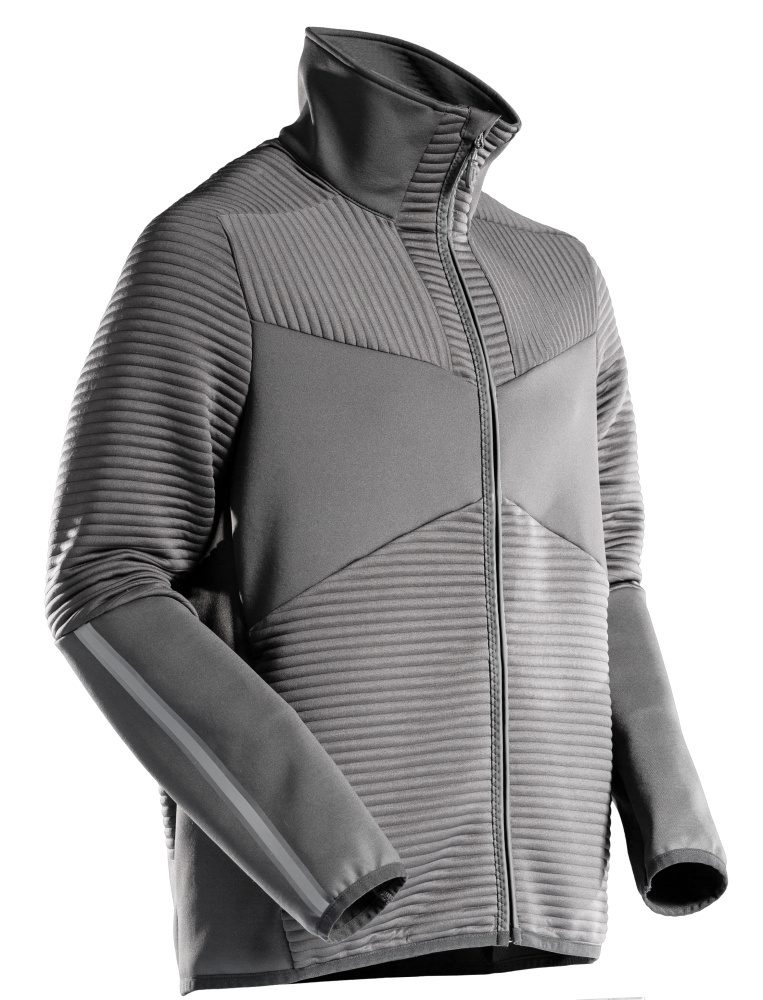MASCOT® Customized Fleecepullover m. Reißver. anthrazitgrau Gr. XL