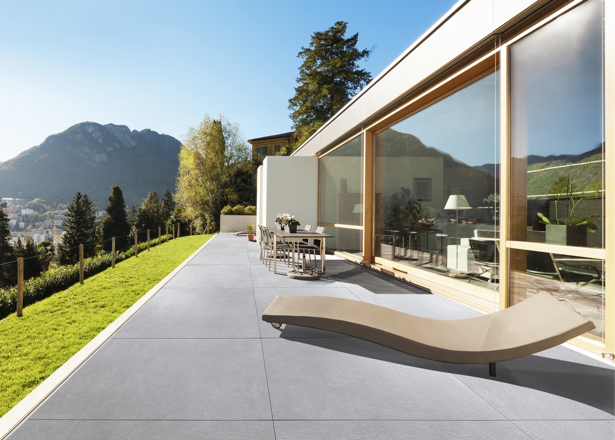 EL 120x120x5 KANN PHERO cement-szary STR beton strukturalny+