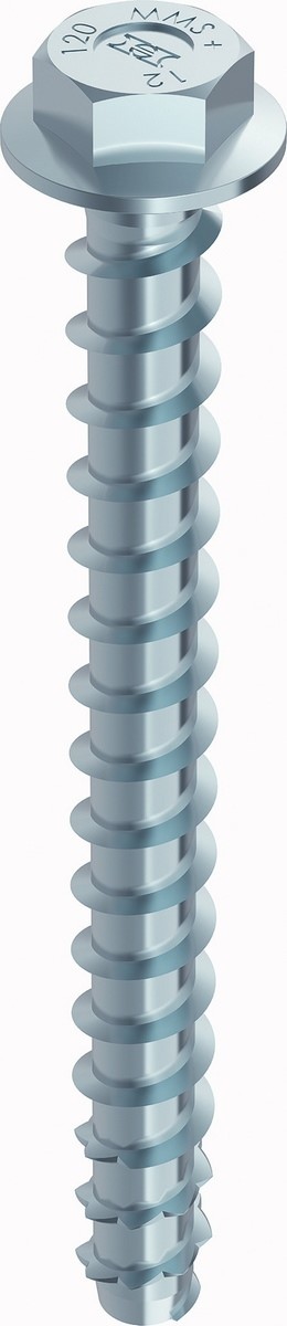 MULTI-MONTI-plus Schraubanker 12x100 6Kt.-Kopf m. Scheibe vz blau