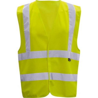 Triuso Warnschutzweste Gelb Klasse 2 - 100% Polyester - VWE03YL