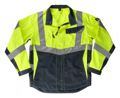 MASCOT® Oxford Arbeitsjacke hi-vis gelb/schwarzblau Gr.L