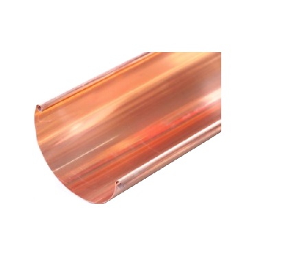 Copper gutter 33 0.7mm small bead Length 5.00m