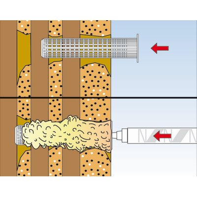 Fischer liquid dowel fill & fix SB card