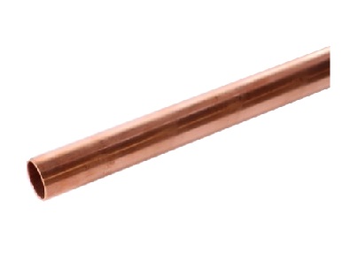 Miedziana rura przeciwśniegowa, ciągniona 33x2mm długość 5.00m 1.74 kg/m