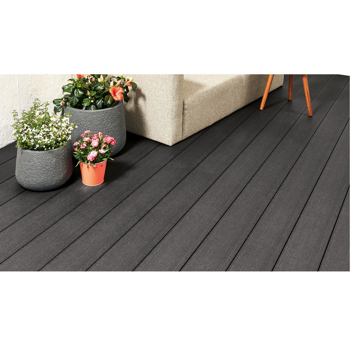 NIF WPC-Diele Exklusive 5.00 m 21x162 mm lavagrau Massiv