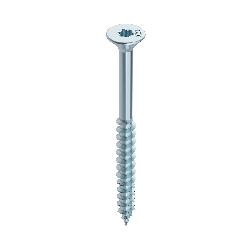 HECO-FIX-plus wkręt z łbem stożkowym 5x80 T-Drive vz niebieski TG