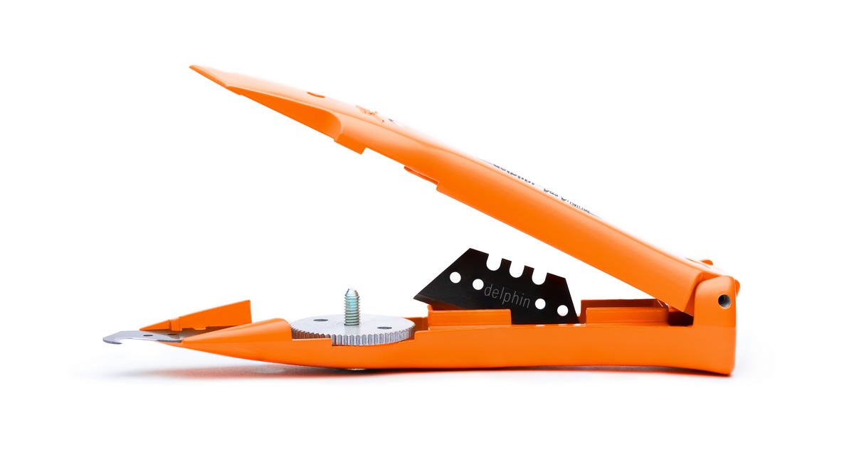 Delphin®-03 Colour Edition Signal Orange Utility knife incl. plastic sheath