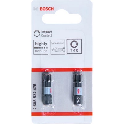 Bosch PRO Torx Impact Bit T40 25mm 2-piece - 2 608 522 478