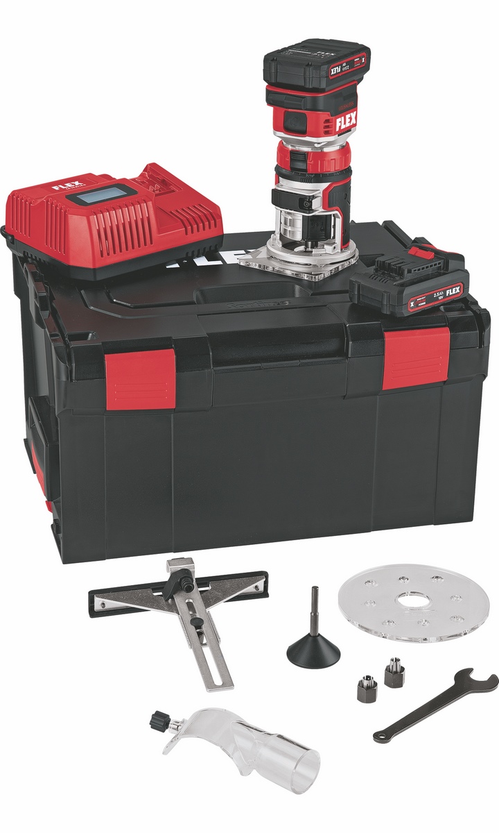 FLEX cordless edge and router 18 V CER 18.0-EC/2.5 Set