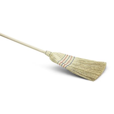 Nespoli rice straw broom 5-seam complete w. handle